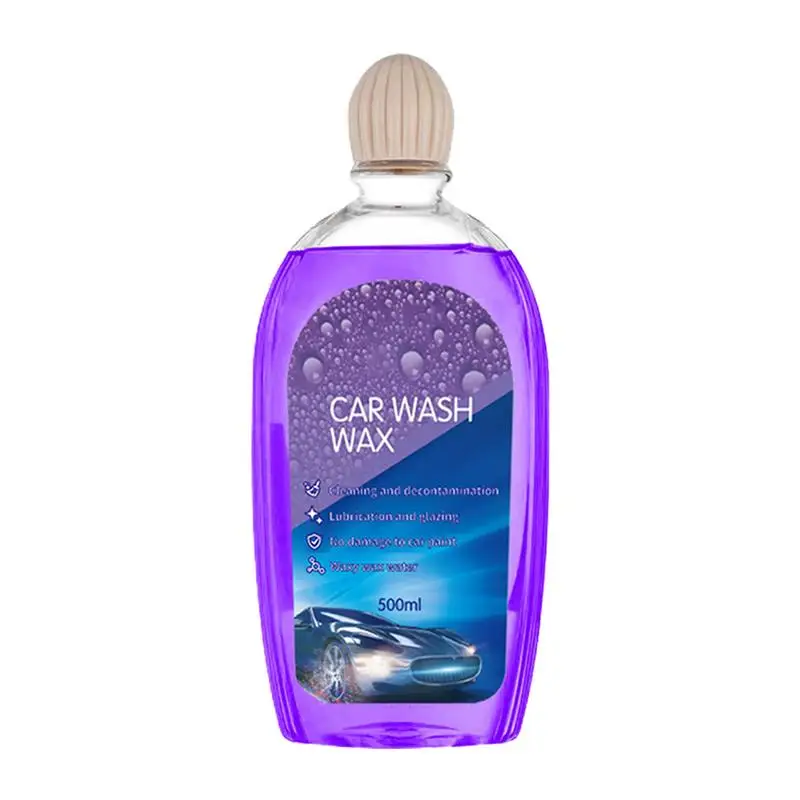 

Foam Car Wash Liquid 500ml Polish Wax Auto Foam Coating Liquid Concentrated Formula Vehicle Cleaner For Truck Sedan Van SUV And