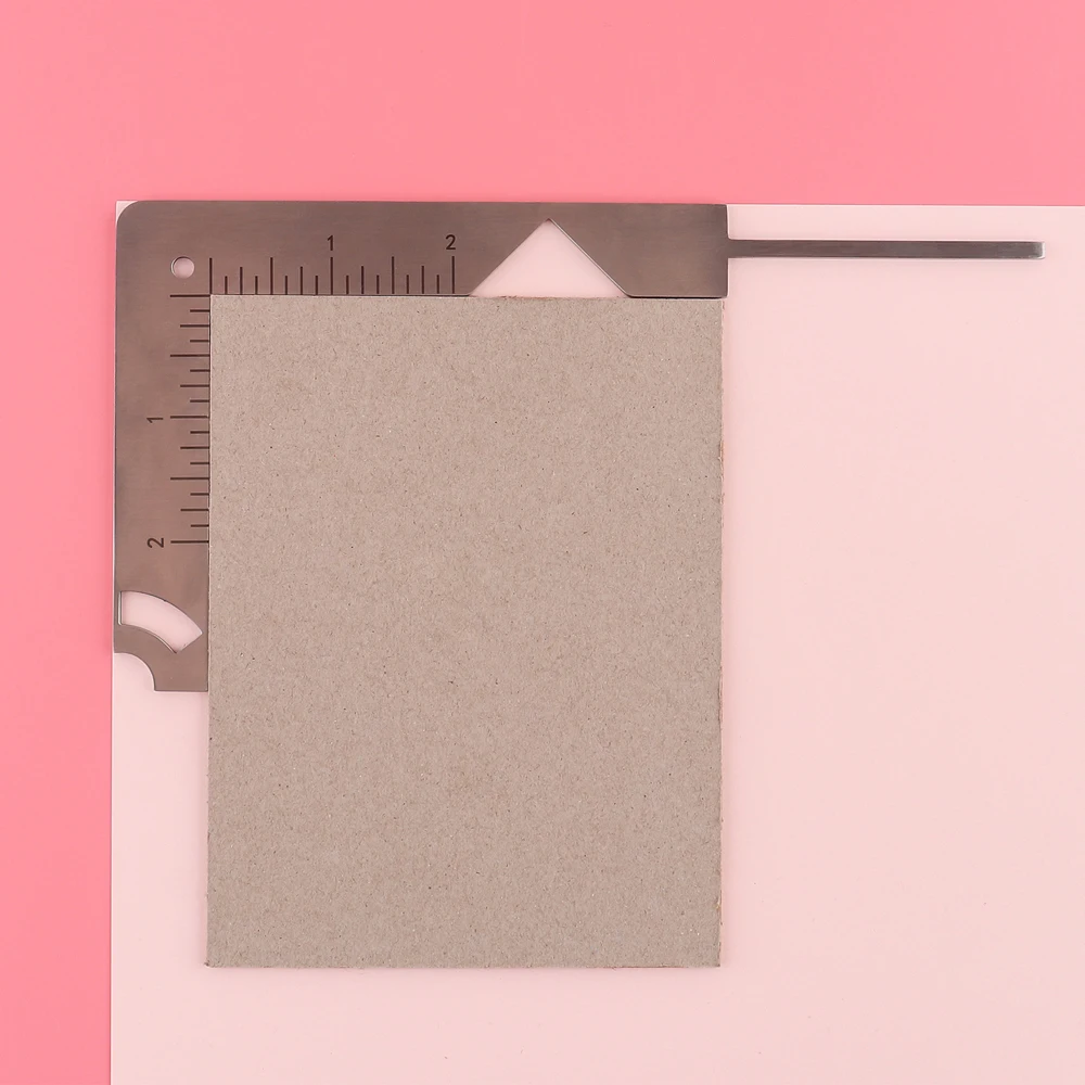 Guida per copertina di libro 5 in 1 Strumento per copertina di rilegatura  in metallo in acciaio inossidabile per la marcatura di scriba Album  Notebook Scrapbooking Gauge Righello - AliExpress, image size:1000x1000
