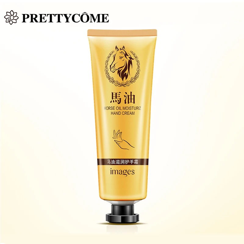 IMAGES Horse Oil Hand Skin Care Non-greasy Moisture Nourishing Improves Dry Yellowing Anti-crack Natural Cream |