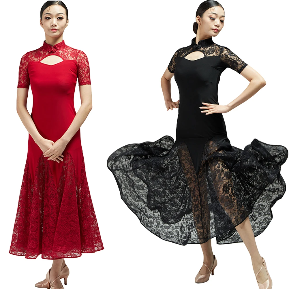 

Современное танцевальное бальное платье, новинка, женская одежда для соревнований и представлений, тренировочная одежда, Женский костюм для вечевечерние