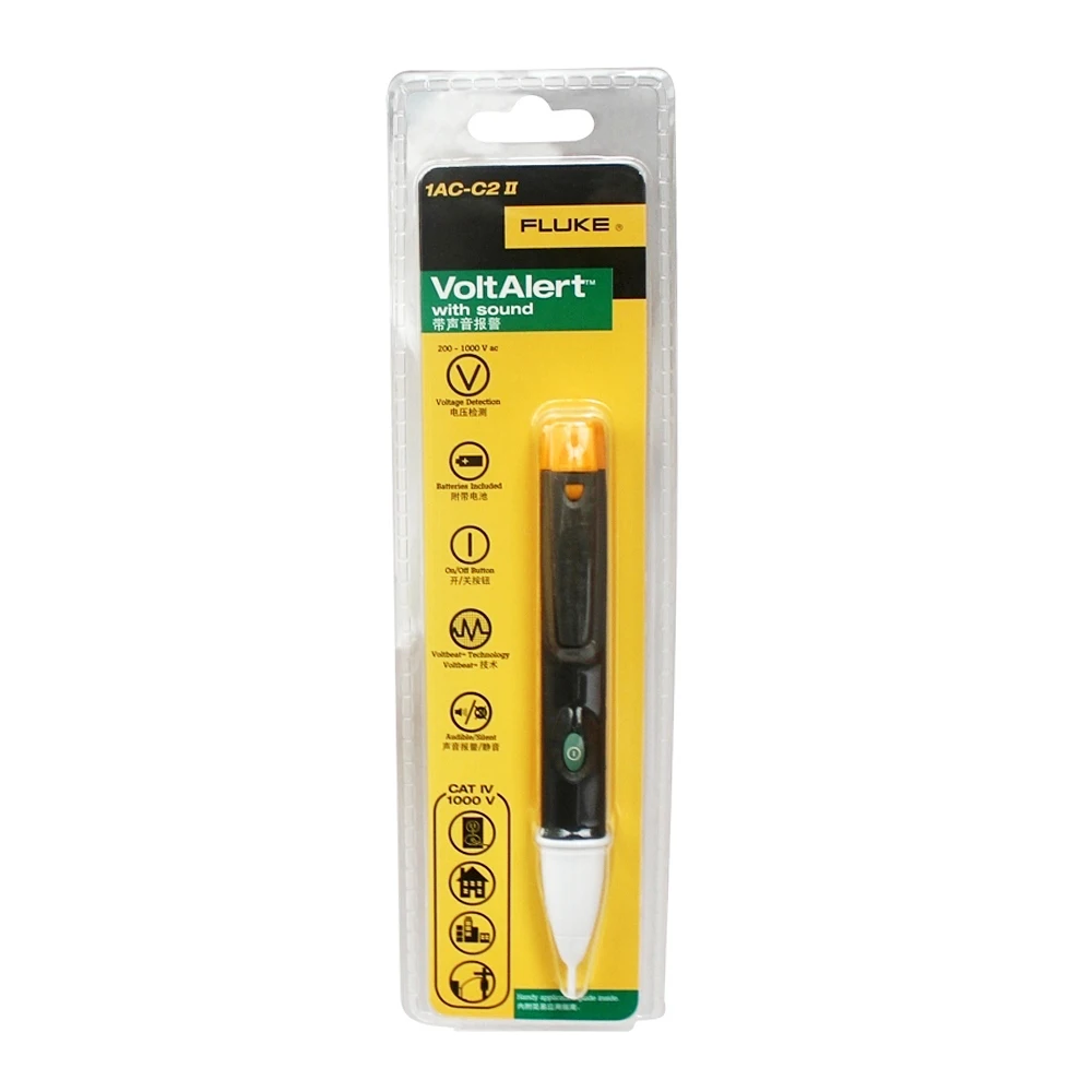 voltage detector tester voltage meter tester FLUKE 1AC-C2 II VoltAlert Sensor Non-contact 200~1000V AC tester electrical Detector Pen