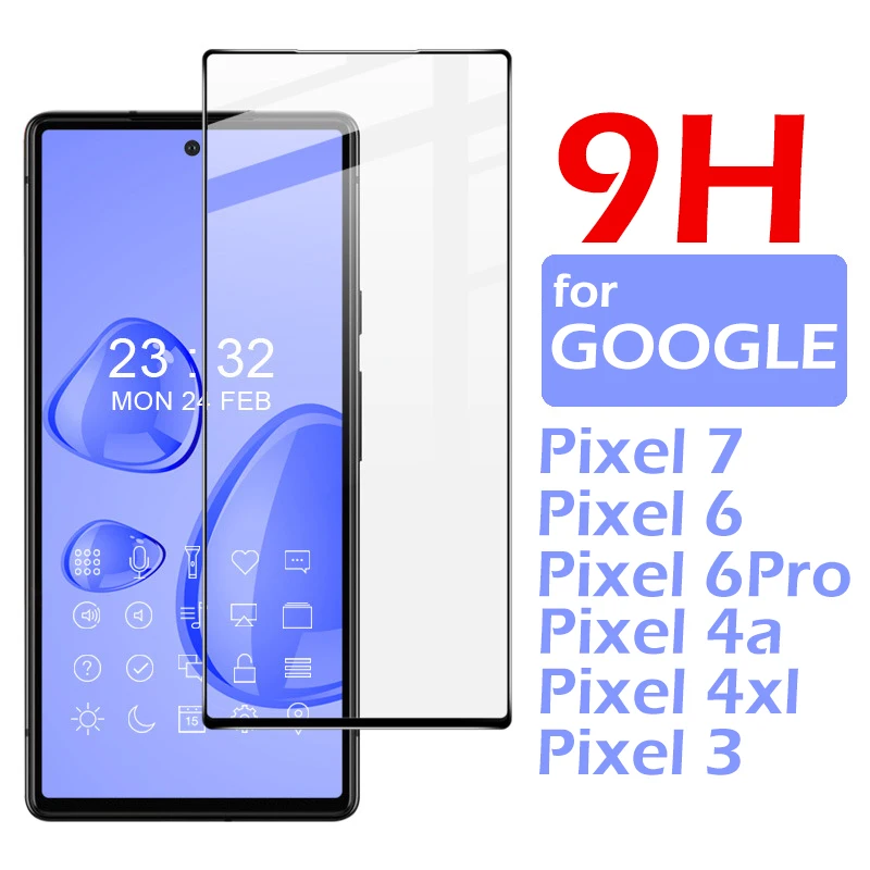 

3D Full Cover Tempered Glass for Google Pixel 7 6 A Pro 4A 3 XL Screen Protector Front Film HD Clear Protective Guard Cover Film