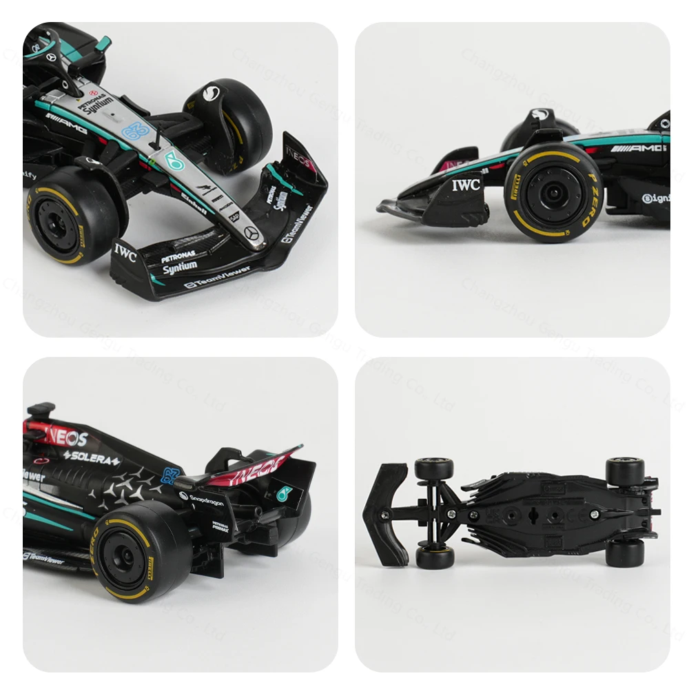 Bburago 1:43 Mercedes AMG 2024 W15 E Performance F1 Formula Car Die Cast Vehicles Collectible Model Racing Toys 5