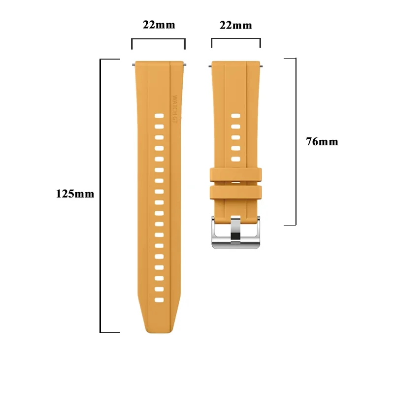 Official Sport Breathable Silicone Watch Band – Premium 22mm Strap
