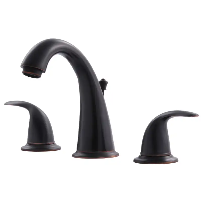 

Oil Rubbed Bronze Two Handle Lavatory Widespread Faucet