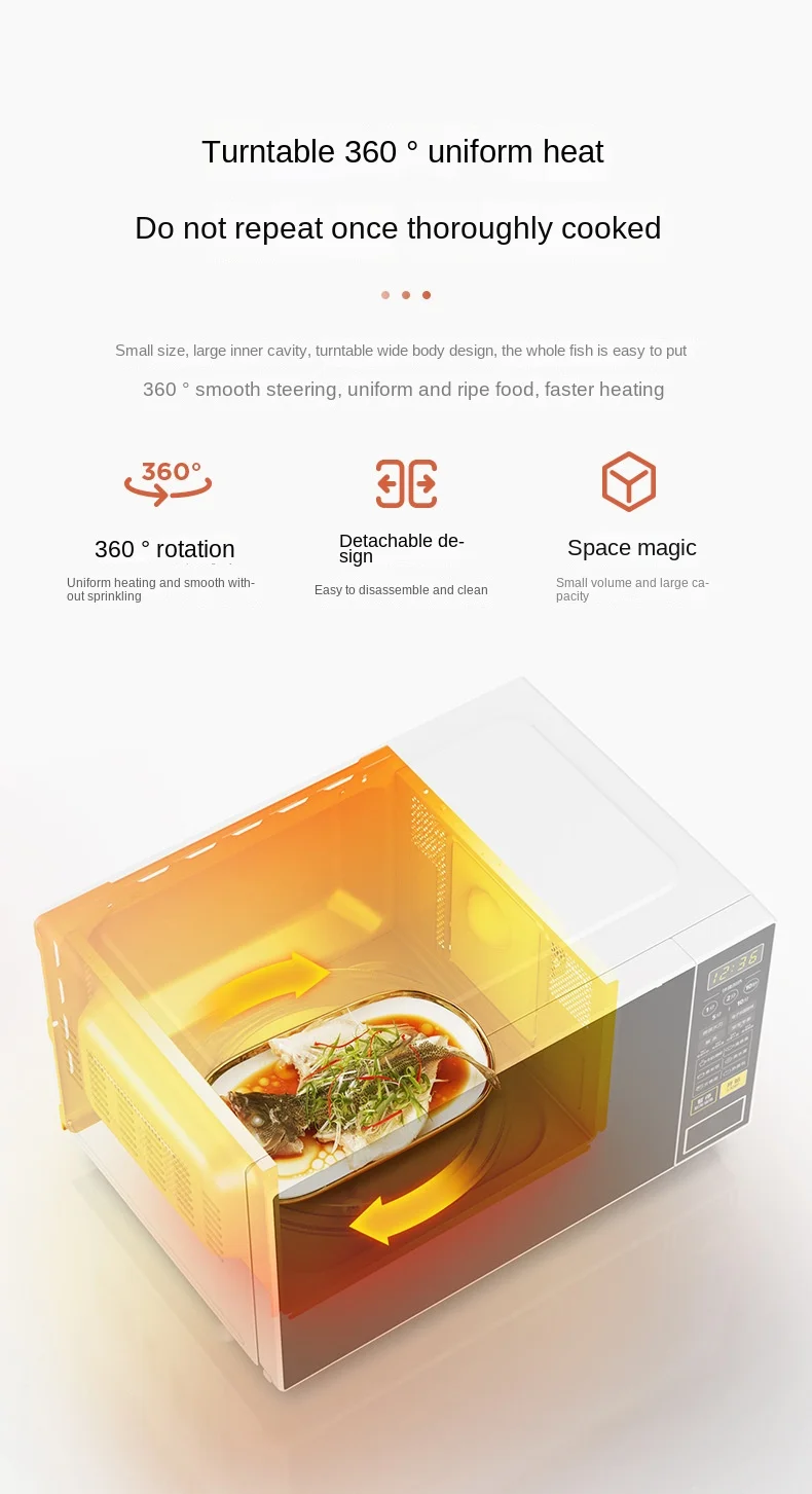 Midea/Midea Microwave M1-L213C Intelligent 20L Mini Rotary Multi functional Home horno de microondas micronde микроволновка GS 5