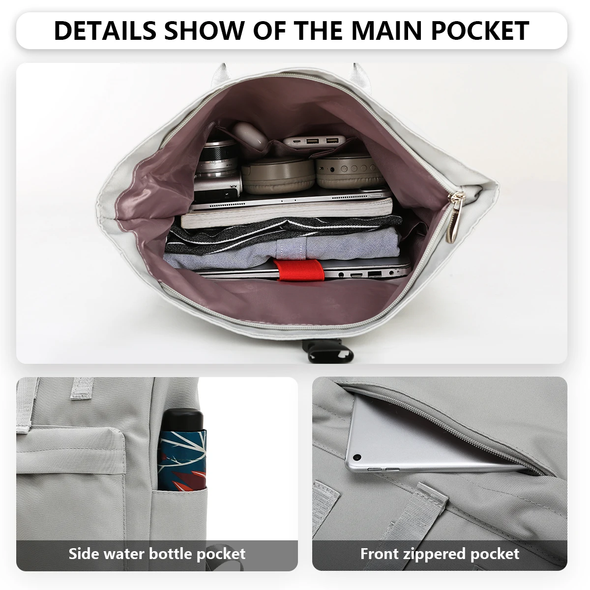 Large-Capacity Schoolbag Female Student High School Ultra-Light Multi-Functional Travel Commuter Computer Bag Mountaineering Backpack High-Looking Cycling Mountain Climbing Camping Style