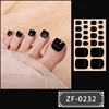 22tips Toe Nail Sticker Wraps Adhesive Toenail Polish Strips DIY Foot Decals Pedicure Women Solid Color Full Cover  Stickers 4