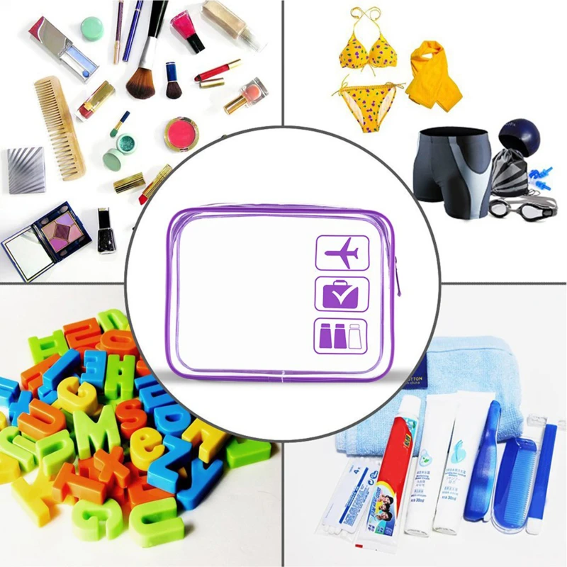Makeup Organizer Transparent Zipper Makeup Bag Organizer Box Men Women Travel Clear Cosmetic Bag Waterproof Toiletry Wash Make Up Bags Case