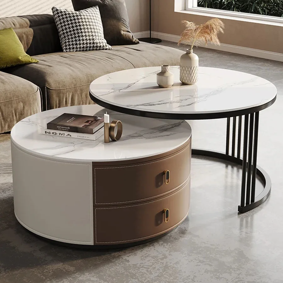 

Unique Modern Coffee Table Sofa Living Room Nordic Round Coffee Table Plmodern Home Made Set Portable Italian Mesinha Home XS