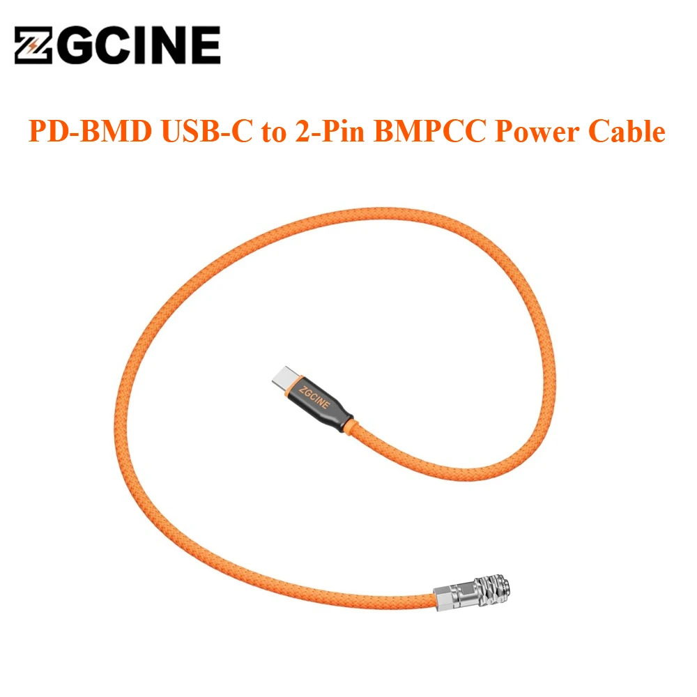 ZGCINE Cable De Batería Ficticia Usb-C Pd A Fz-100, 60 Cm / 1,96 Pies, Voltaje De Salida: 8 V / 2 A, Cable Trenzado