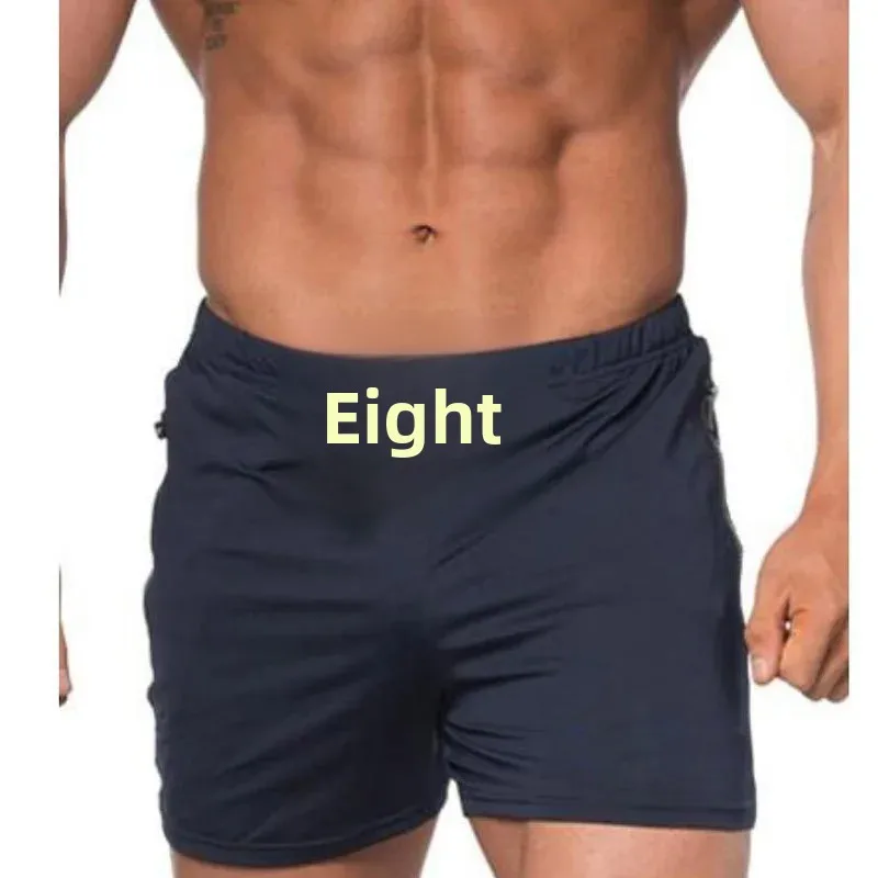 Fitness Territory Men's Sport Shorts Summer Beach Pants Belted Running Training Fitness Shorts Male Board Sports Long Pants