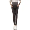 Winter maternity clothes plus velvet leggings high elastic stitching warm pants soft thick cotton trousers for pregnancy 5