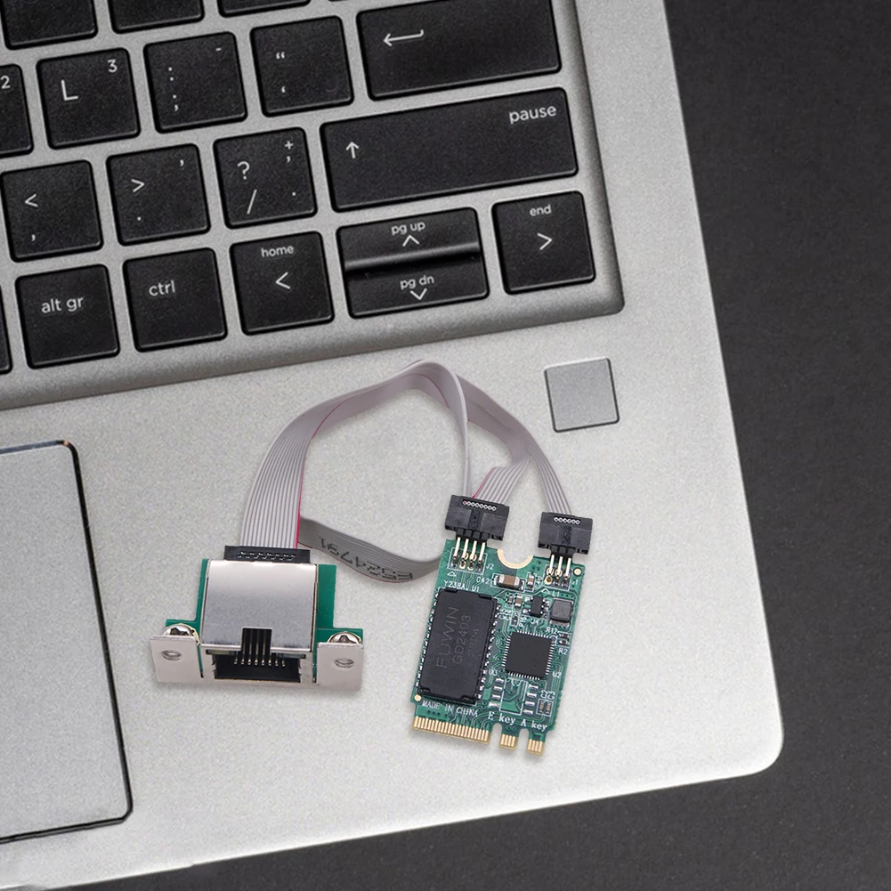 M.2 Gigabit Lan Adapter 2.5G/1000/100Mbps M2 RJ45 Network Adapter RTL8125BG Chip PCIE Bus Network Card Mini PCIE