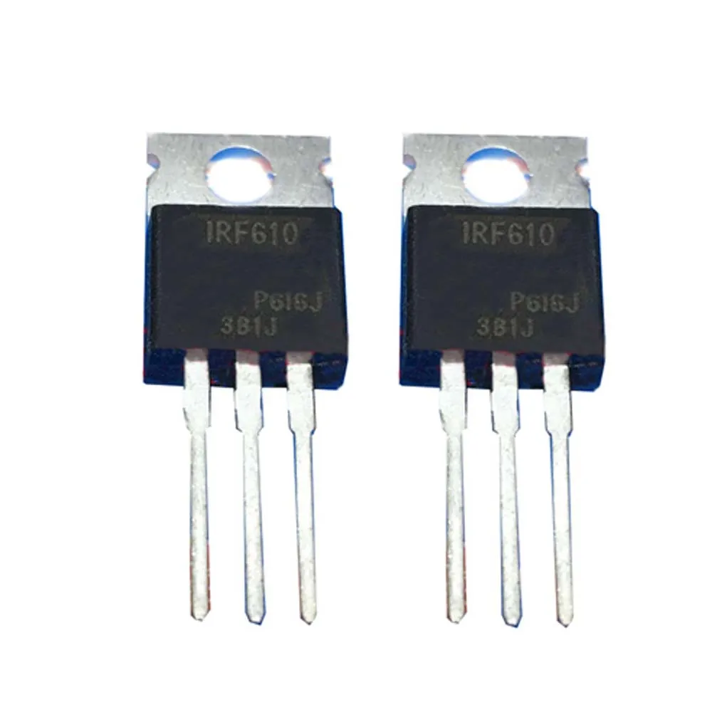 

10 PCS IRF610 TO-220 IRF610PBF N-Channel Power MOSFETs, 3.3-3.5A, 150-200V