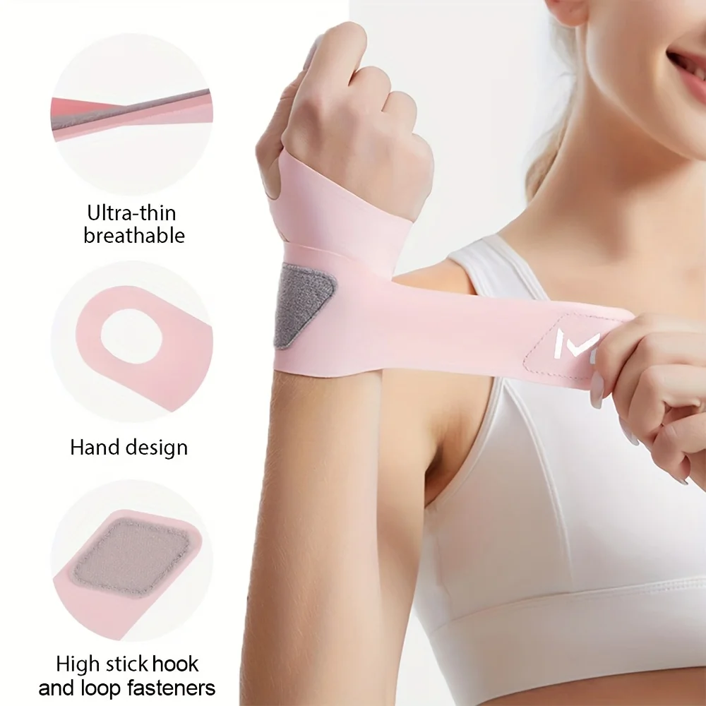 초박형 통기성 손목 보호대 압박 랩 스포츠 피트니스 테니스 배드민턴 부상 방지 경량 장비