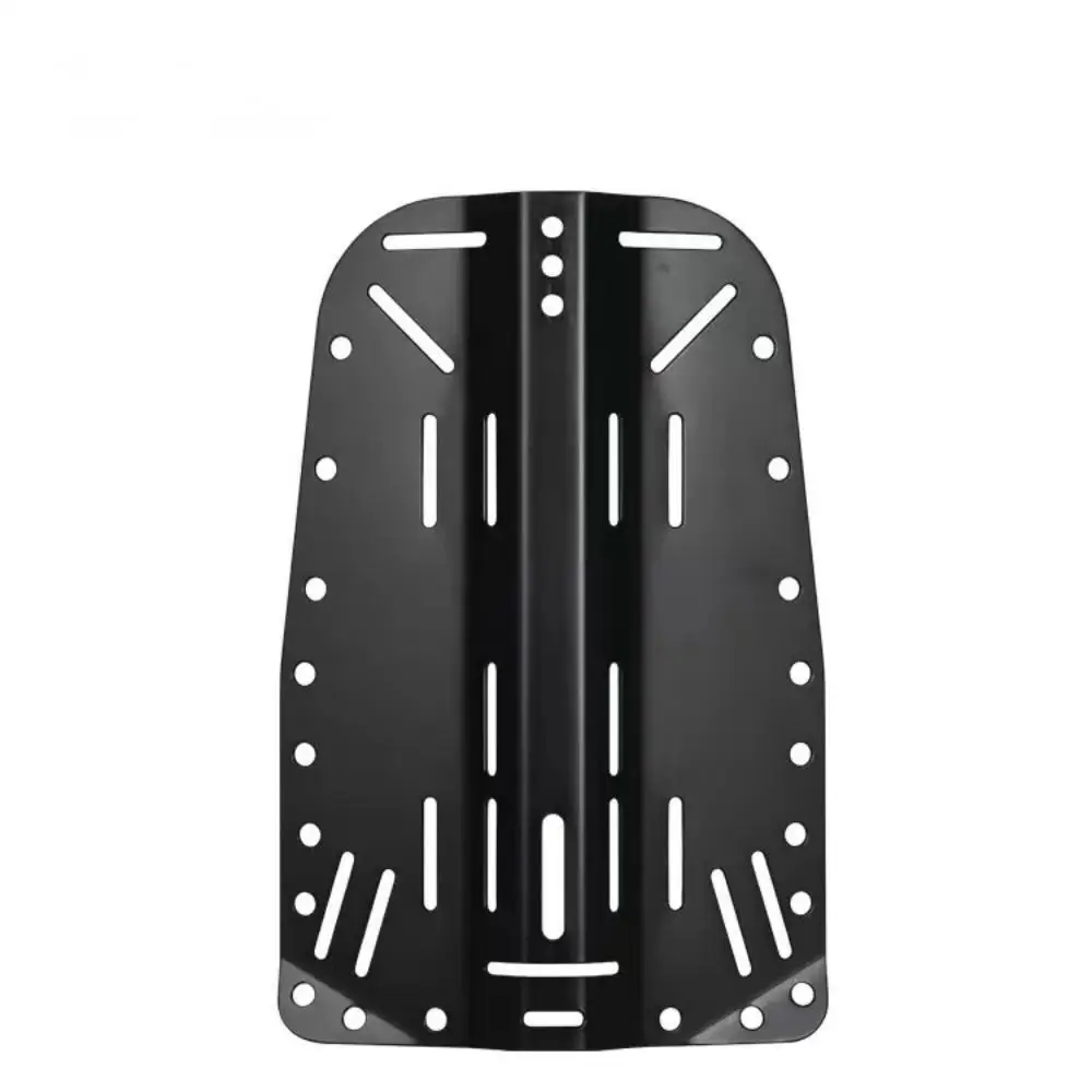 Black Aluminum Diving Single Tank Adapter Scuba Diving BCD Backplate Set Back Flight