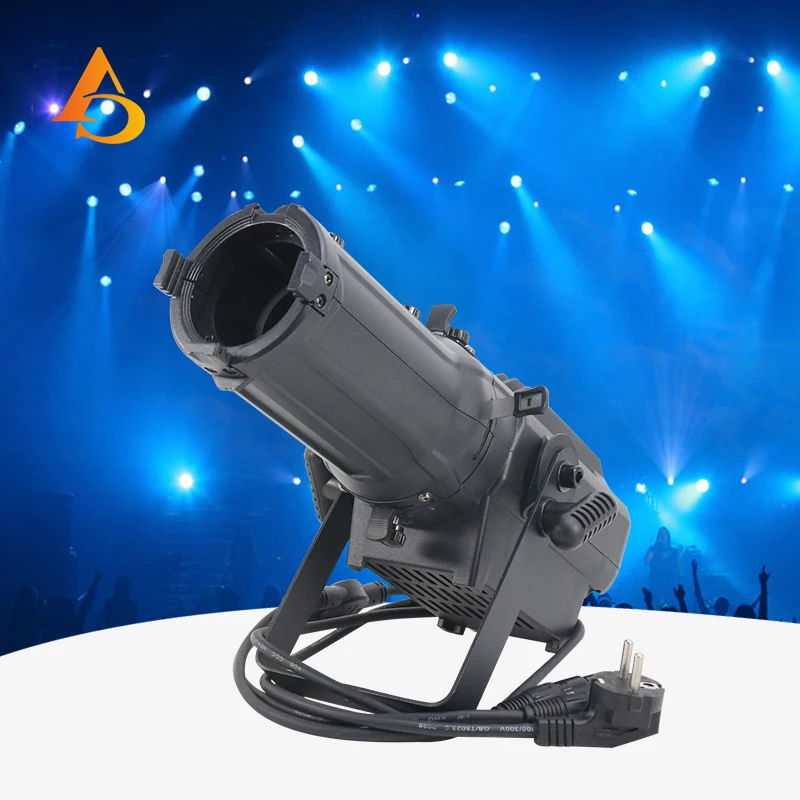 Mini 100W Zoom Variabile Ellissoidale Dmx Zoom Profile Surface Studio Gobo Spotlight Dmx Led Leko Per Dj Club Light Show