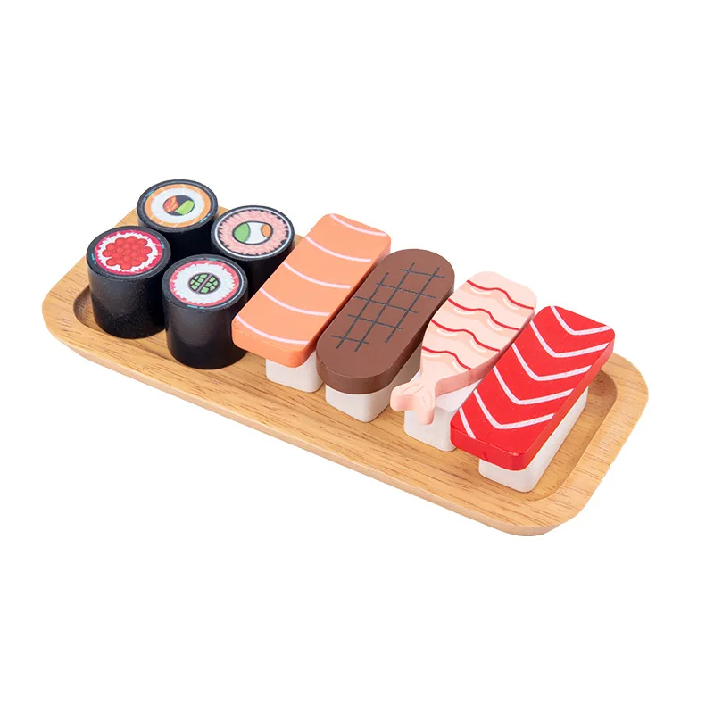 

Children Kitchen Pretend Toy Puzzle Magnetic Miniature Food Set Japanese Cuisine Sushi Cooking Toy Pretend Play House Girl Gift