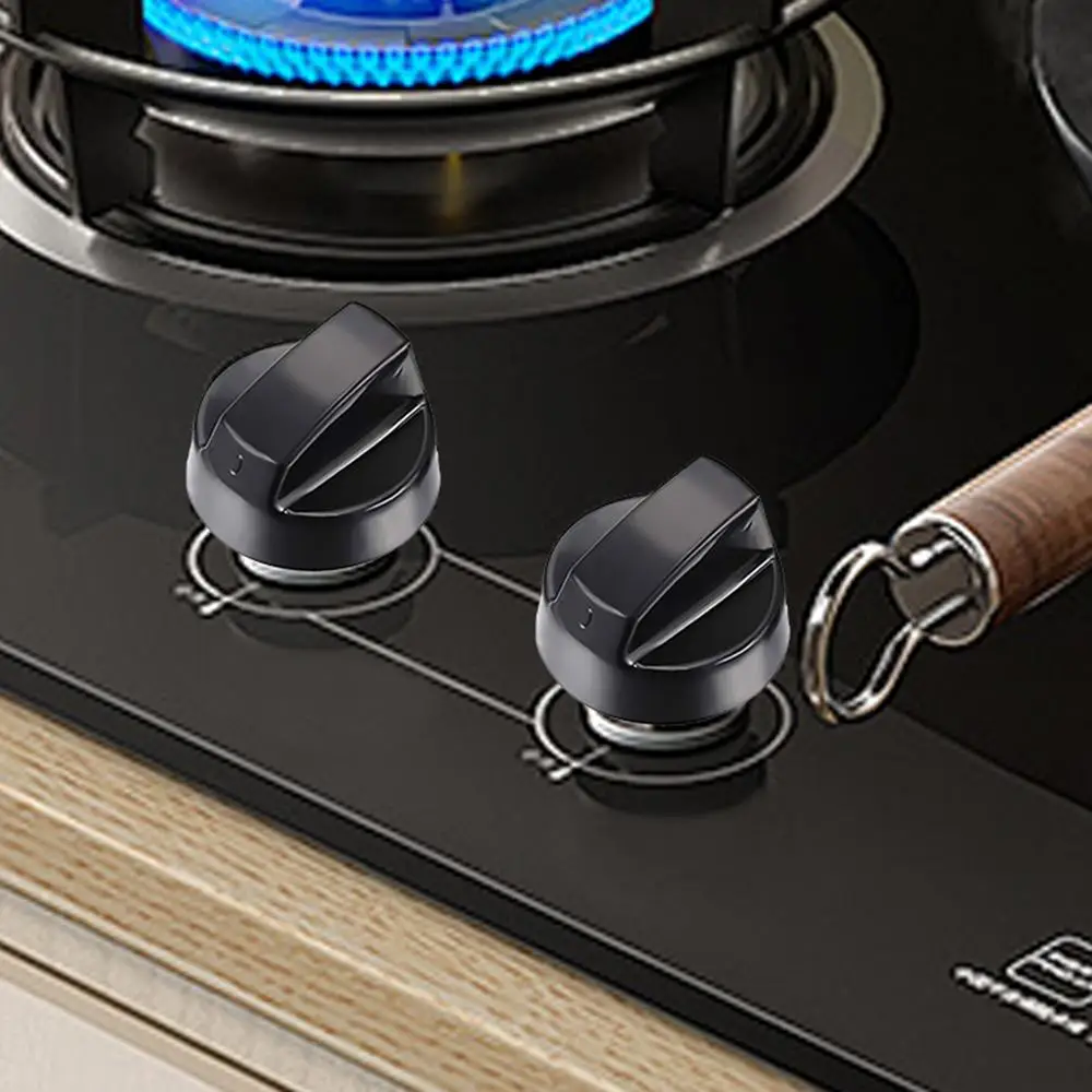 Description Picture 4 of item4 Sets Stove Top Control Knobs Univer-sal Thermostat Stove Button Knobs Accessories For Home Kitchen Cookers Knobs & Adapters