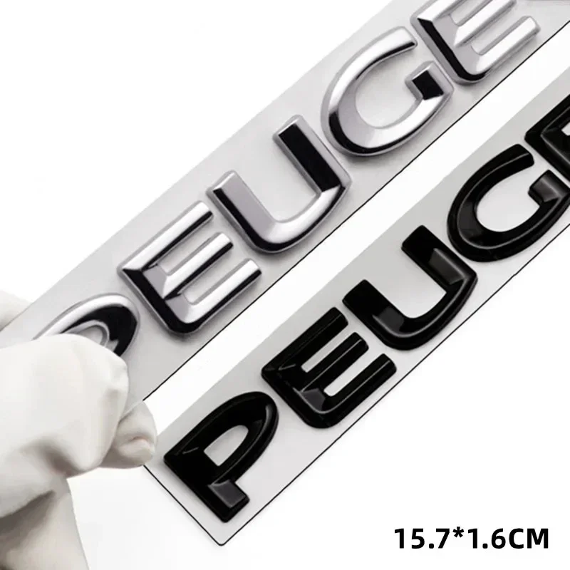 

3D Car Letter Rear Trunk Badge Emblem Logo For Peugeot 107 206 207 208 308 307 407 508 2008 3008 4008 Auto Styling Sticker