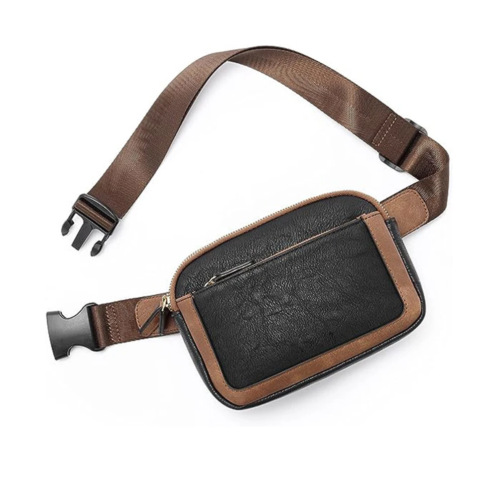 

Crossbody Chest Bags For Women Casual Fashion Small Waist Bag Daily Matching Waterproof PU Leather Pack With Adjustable Strap
