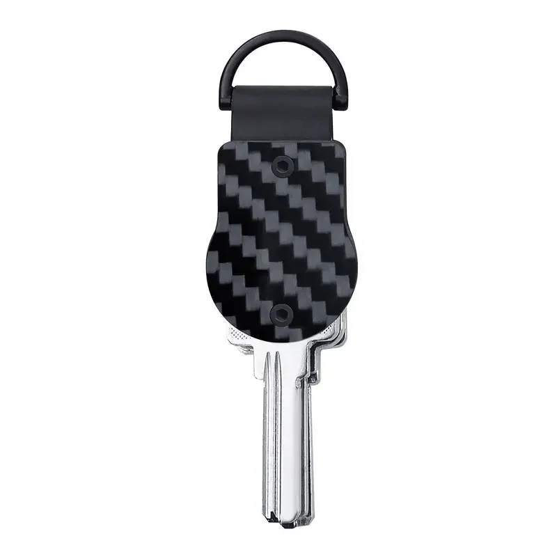 Schlüsselorganisator Kompakter Schlüsselhalter Metall-Schlüsselanhänger Minimalistisches Schlüsseletui für Schlüsselbund Sichert 1-5 Schlüssel – Detail 3