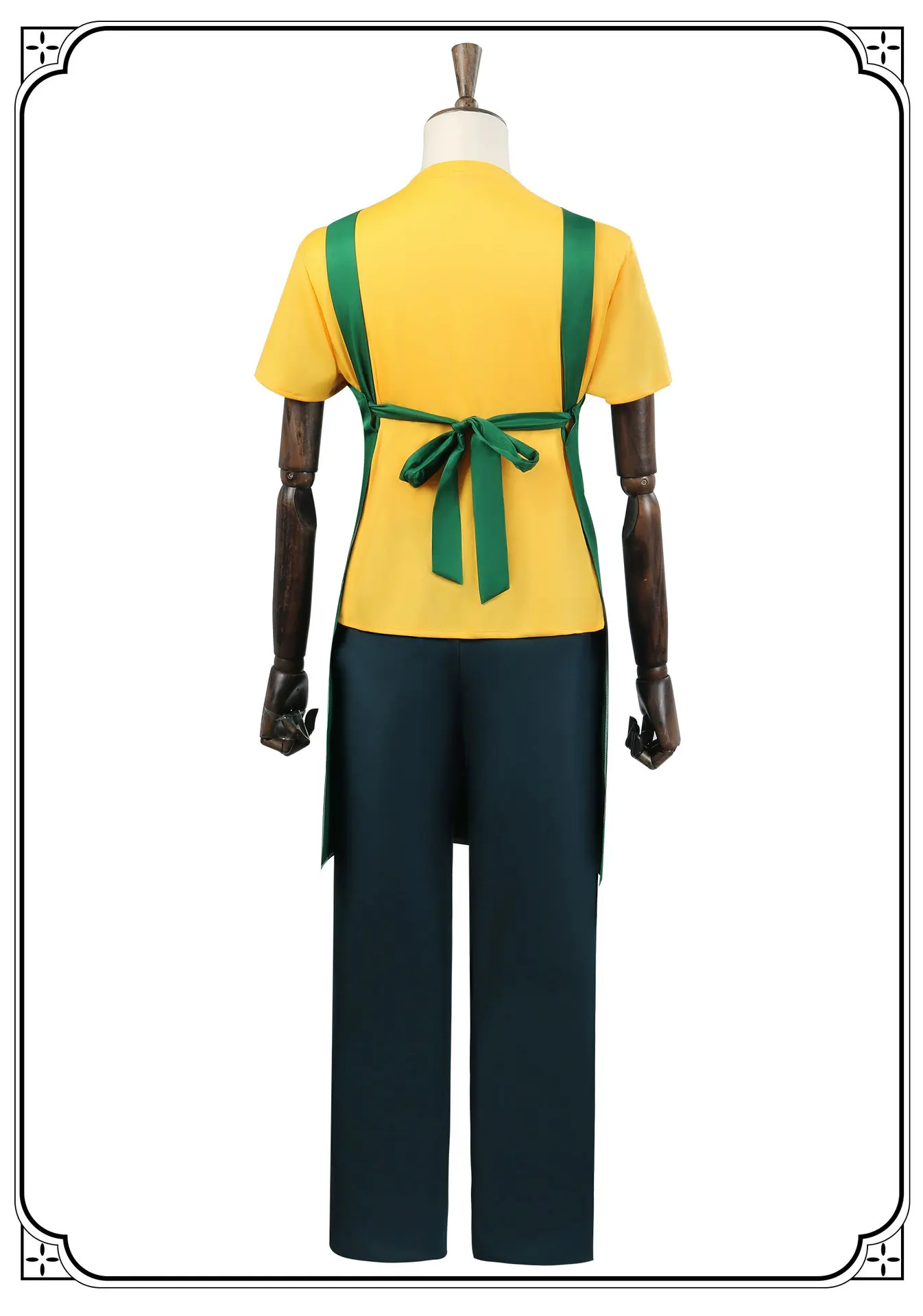 Anime Taro Sakamoto Cosplay Kostüm Wig Gelb T-shirt Hose Schürze Brille Frauen Männer Halloween Karneval Rolle Spiel Requisite 23