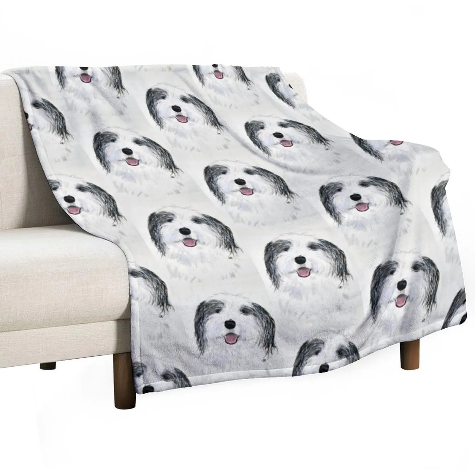

Teddy Sheepadoodle Throw Blanket Large Luxury Blankets