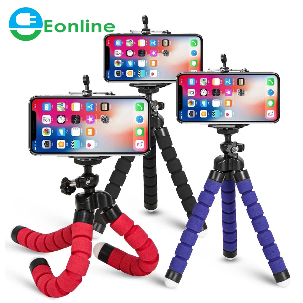 EONLINE-3D-Tripod-For-Phone-Flexible-Sponge-Octopus-Mini-Tripod-For ...