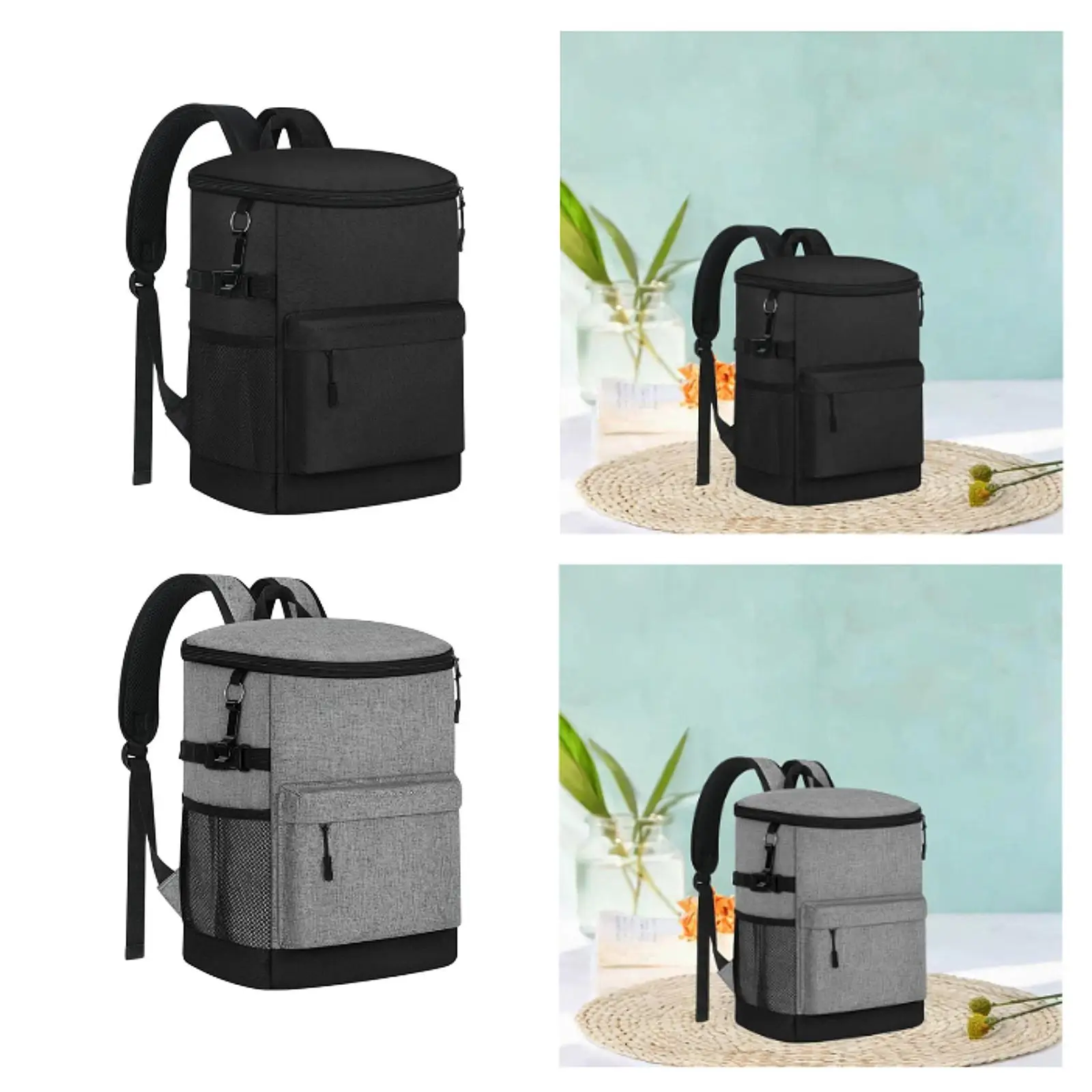 Cooler Rucksack Large Capacity Lightweight Lunch Cooler Rucksack Leakproof Backpack for Men Women Trips Camping Traveling