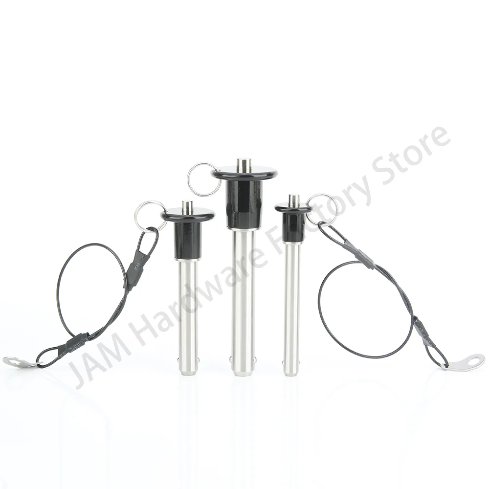 Locating Pins SUS304 Stainless Steel Quick Release Ball Lock Pin Rope