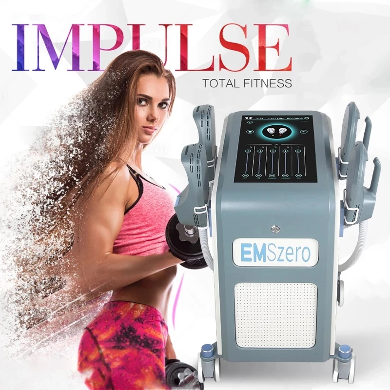

EMSzero, Скульптурное устройство для снижения жира, 4 ручки, электромагнитное здание аппарат для стимуляции мышц Hi-emt