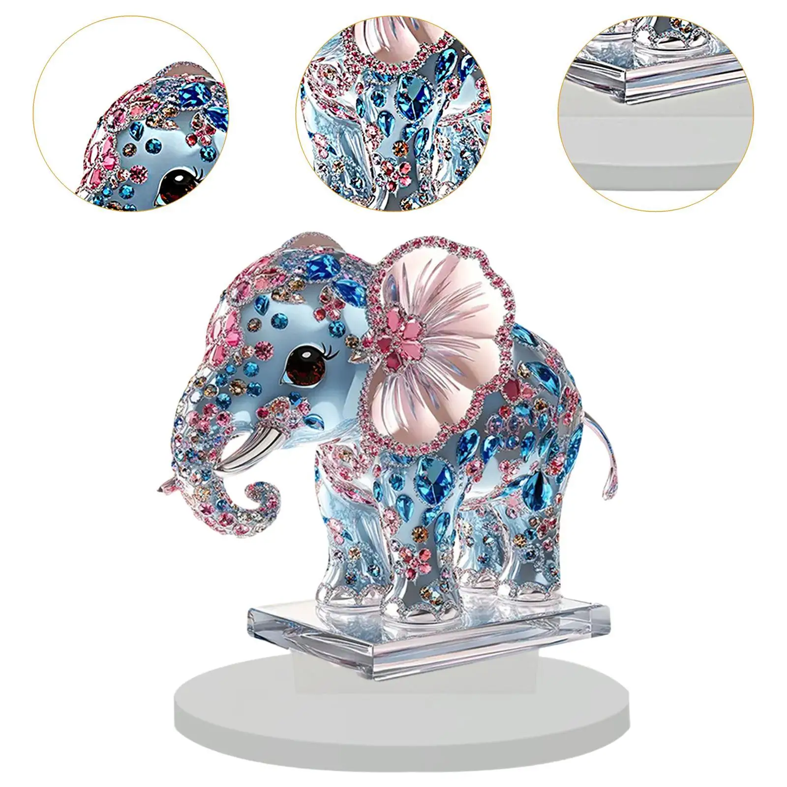 Elephant Figurine Statuette Desk Present Statue for Decorating Shelf Mantel https://ae01.alicdn.com/kf/Sb46592b413634e4d8c5a42ffc660f891Q.jpg
