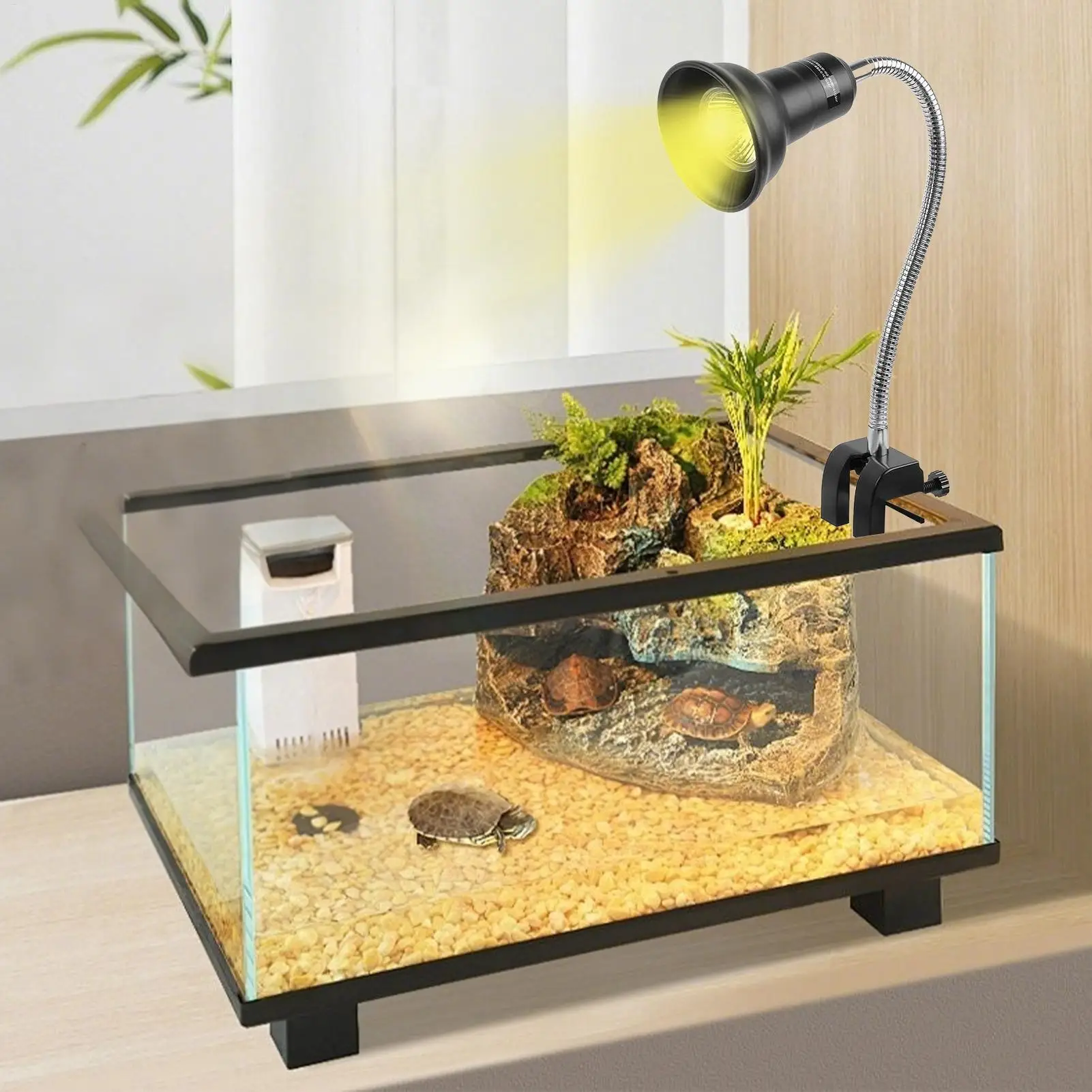 Turtle Heat Light UVA Dimmable Full Spectrum Basking Bulb Turtle Heat Lamp For Gecko Snake Tortoise Chameleon Living Room