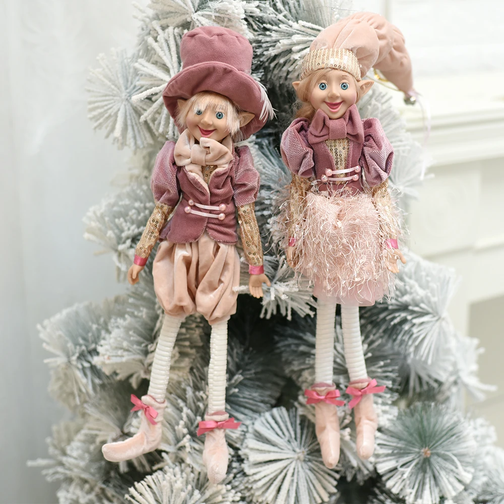 Pink Elf Couple Plush Dolls, Soft Toys