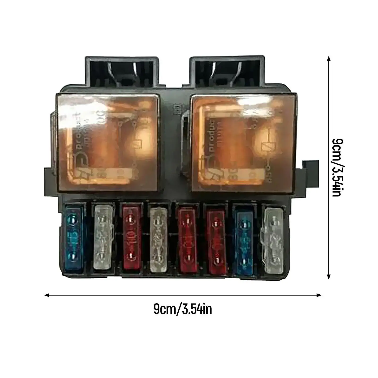 Universal Car Boat Truck Audio 12V 2-Way Relay Fuse Box Holder with 8 Fuses Sturdy and robust construction