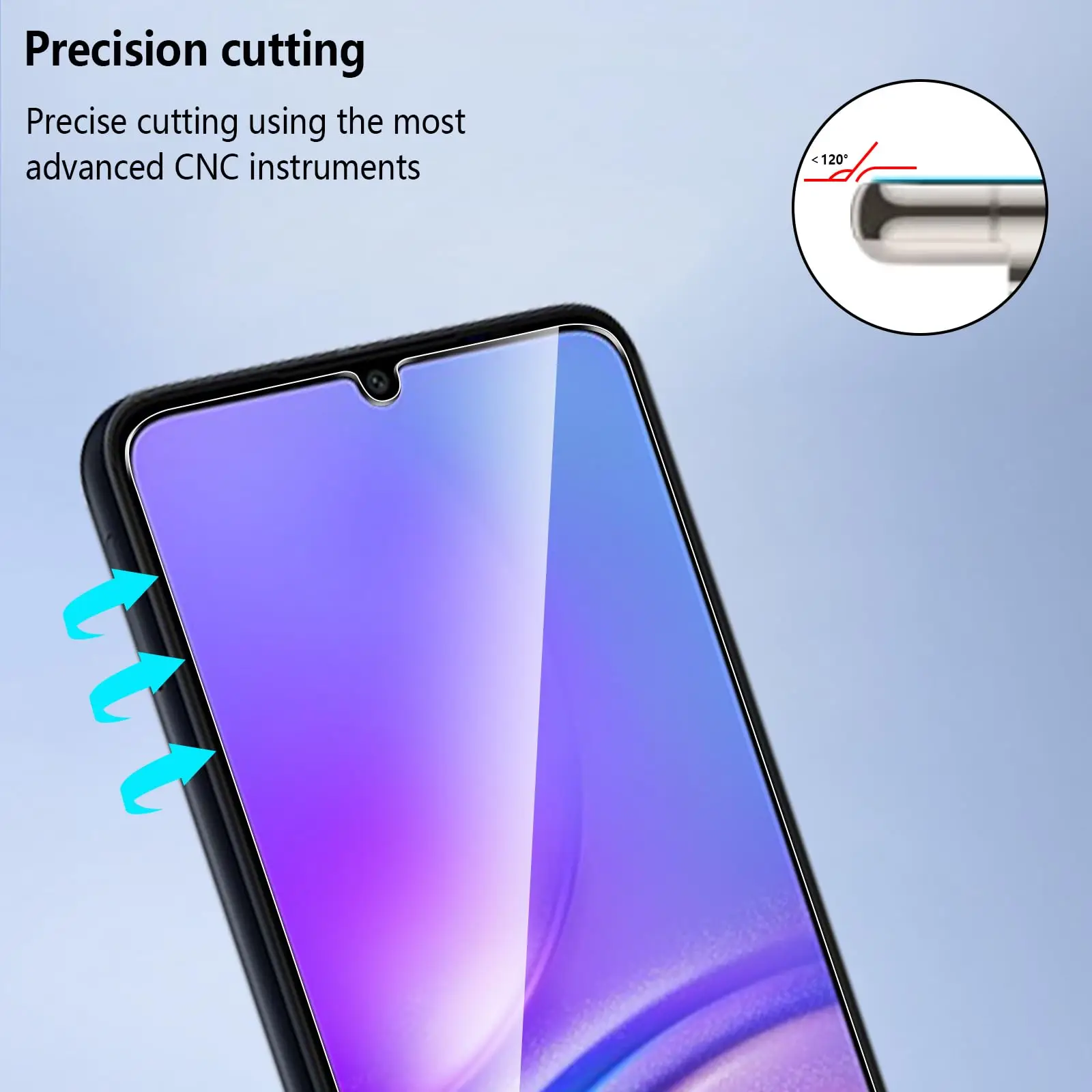 Screen Protector For Galaxy A05 A05s Samsung, Tempered Glass HD 9H Anti Scratch Case Friendly Free Shipping