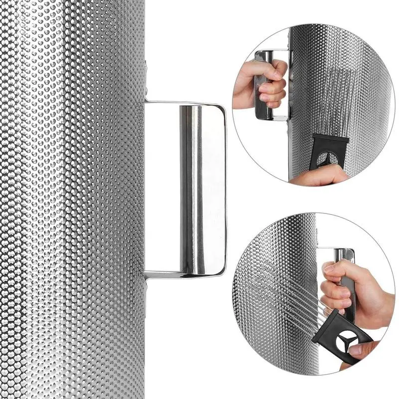 Guiro Instrument Metal Guiro Shaker Percussion With Scrapper Multifunctional Musical Training Tool With Ergonomic Handle metal guiro shaker