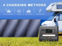 Générateur solaire SolarPlay 2500W Q2402M, station d'alimentation portable 2304Wh avec batterie LiFePO4, alimentation mobile solaire extérieure avec sortie AC 2500W (4800W en crête) pour le camping familial en plein air. 3