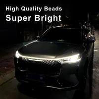 12V Car Hood Light Strip Dynamic Car LED Strip Light Exterior Flexible Headlight Waterproof Daytime Running Light Strip For Car 3