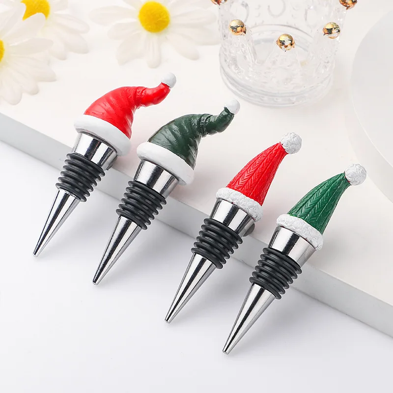

European and American Red Wine Stopper, Christmas Party Decoration, Wine Preservation Stopper, Cross-border, Hot Selling, Zinc A