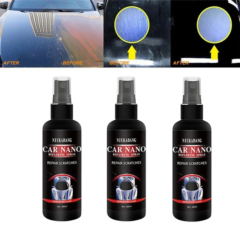 Acheter Réparation des rayures de voiture, spray anti-rayures Nano Spray  50/100/120 ml, revêtement en cristal/soin de peinture laque automatique