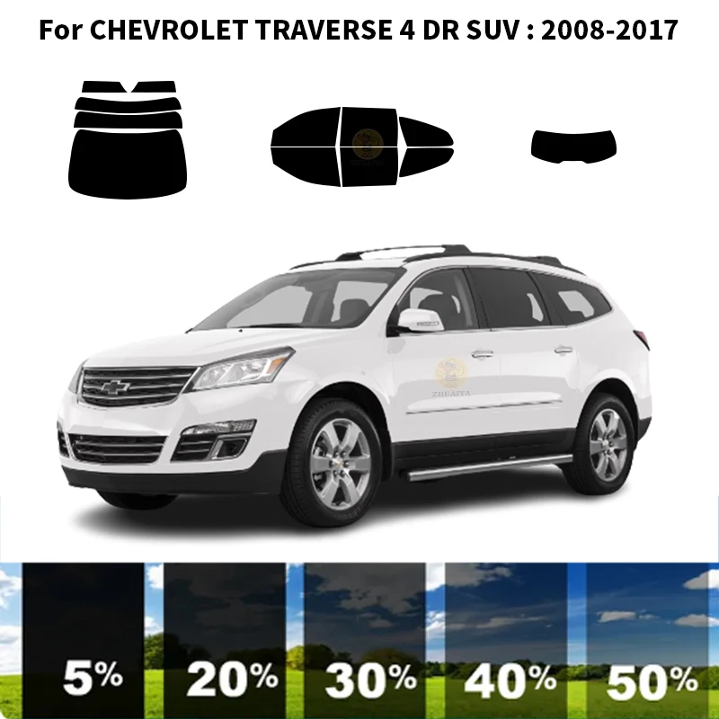 

Нанокерамическая Автомобильная УФ-пленка Precut для окон, автомобильная оконная пленка для CHEVROLET подачи 4 DR SUV 2008-2017