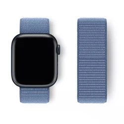 Premium Nylon Strap for Apple Watch - Versatile and Durable Bracelet Correa (Winter Blue)