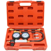 TU-21 Cylinder Leak Tester Compression Leakage Detector Set Double Gauge Petrol Engine Leakdown Detection Test Automotive Tools 1