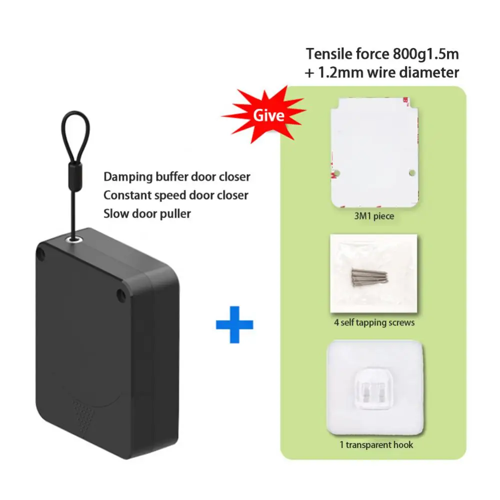 New Upgrade Damping er Automatic Door Closer Punch Free Sliding Door Automatic Closer Multifunctional Close