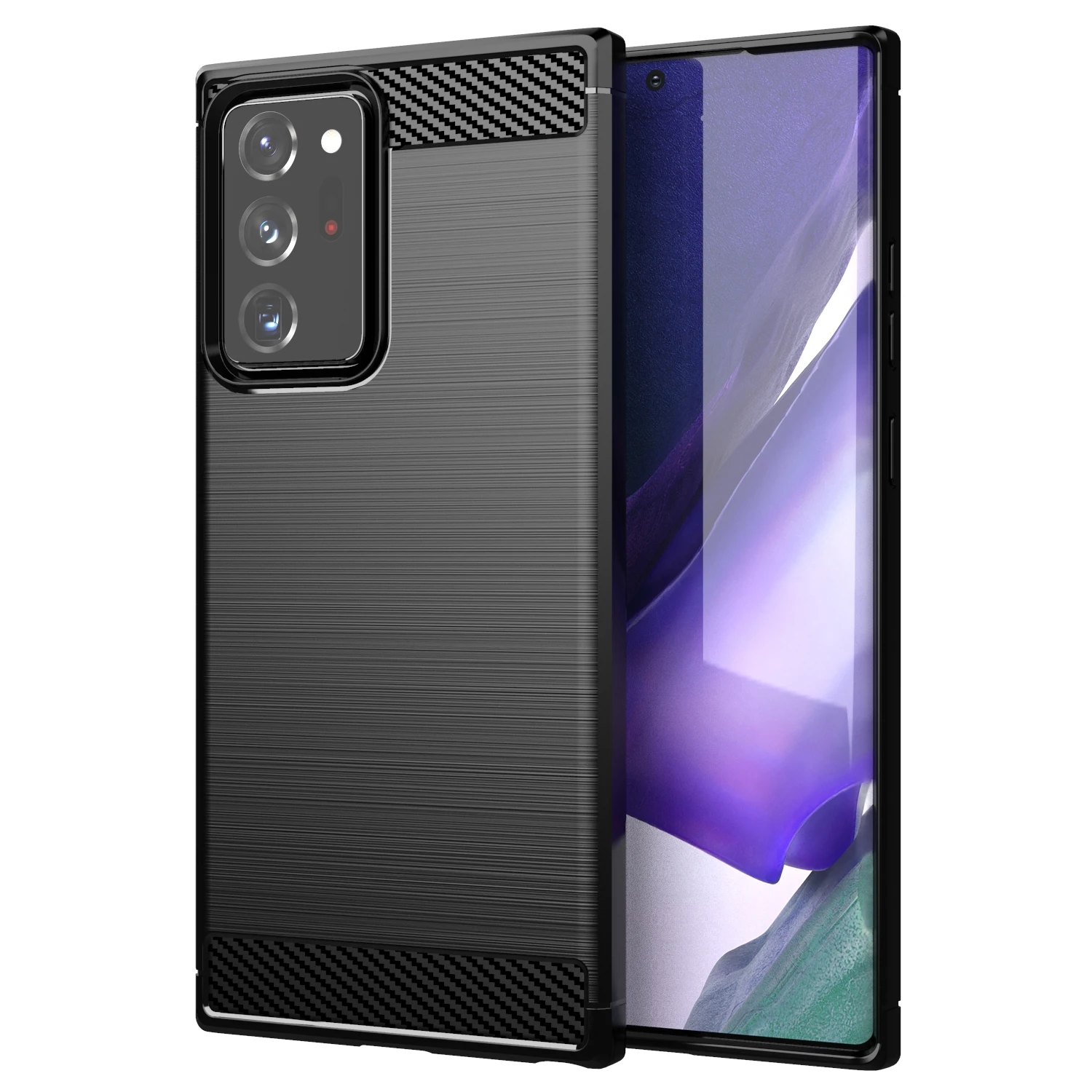 Luxury Shockproof Matte Carbon Fiber Case for Samsung Galaxy Note 20 Ultra