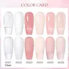 MEET ACROSS 8ML Quick Extension Nail Gel Vernis Nude Milk White Gel Nail Polish UV Semi Permanent Nails Art For Manicure Tools 5