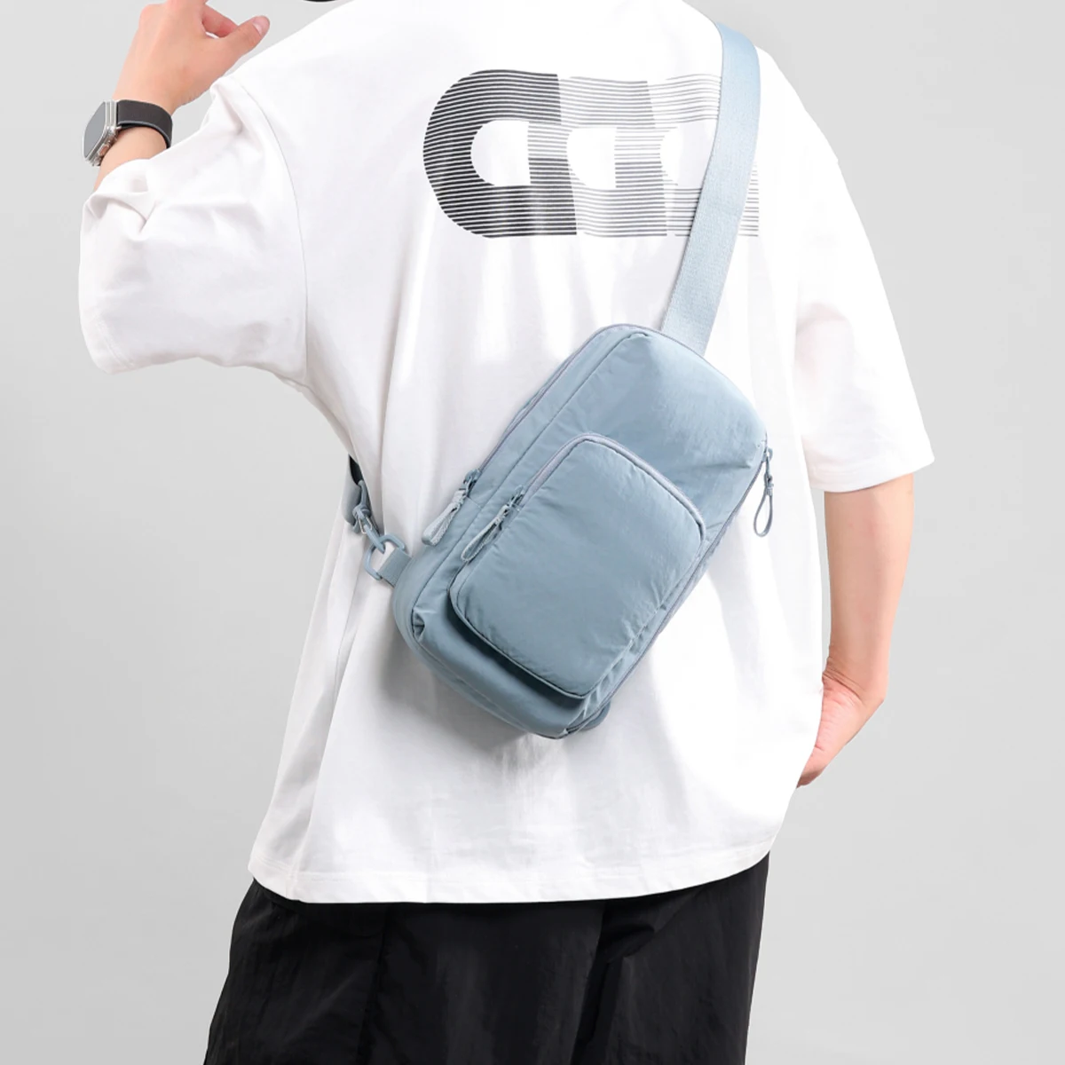 Multifunctional Chest Bag for Men 2025 New Official Outdoor Leisure Lightweight Small Shoulder Crossbody Bag for Female Couples Hiking Sports and Cycling